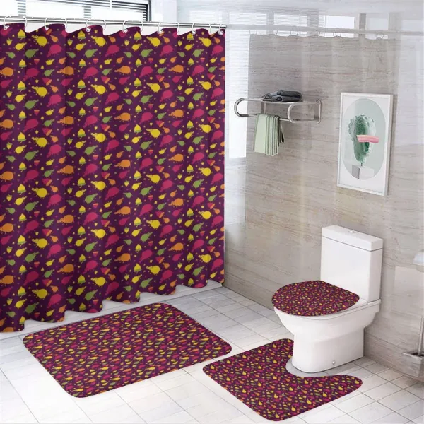 Childish Nursery Pigs on a shower curtain