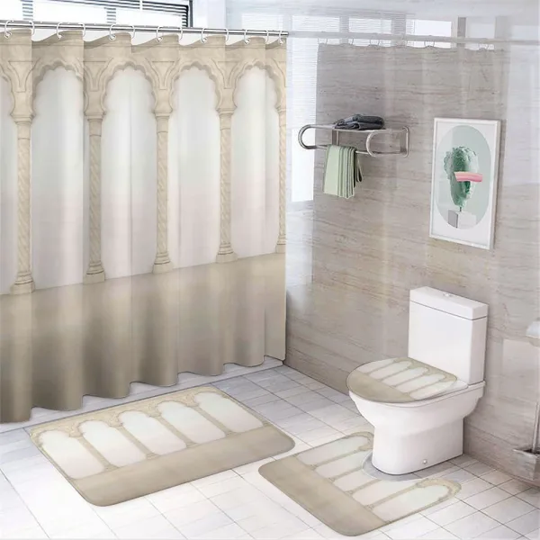 Column Arches on a shower curtain