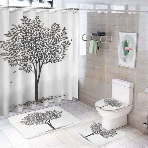 Fall Leaves Solititude on a shower curtain