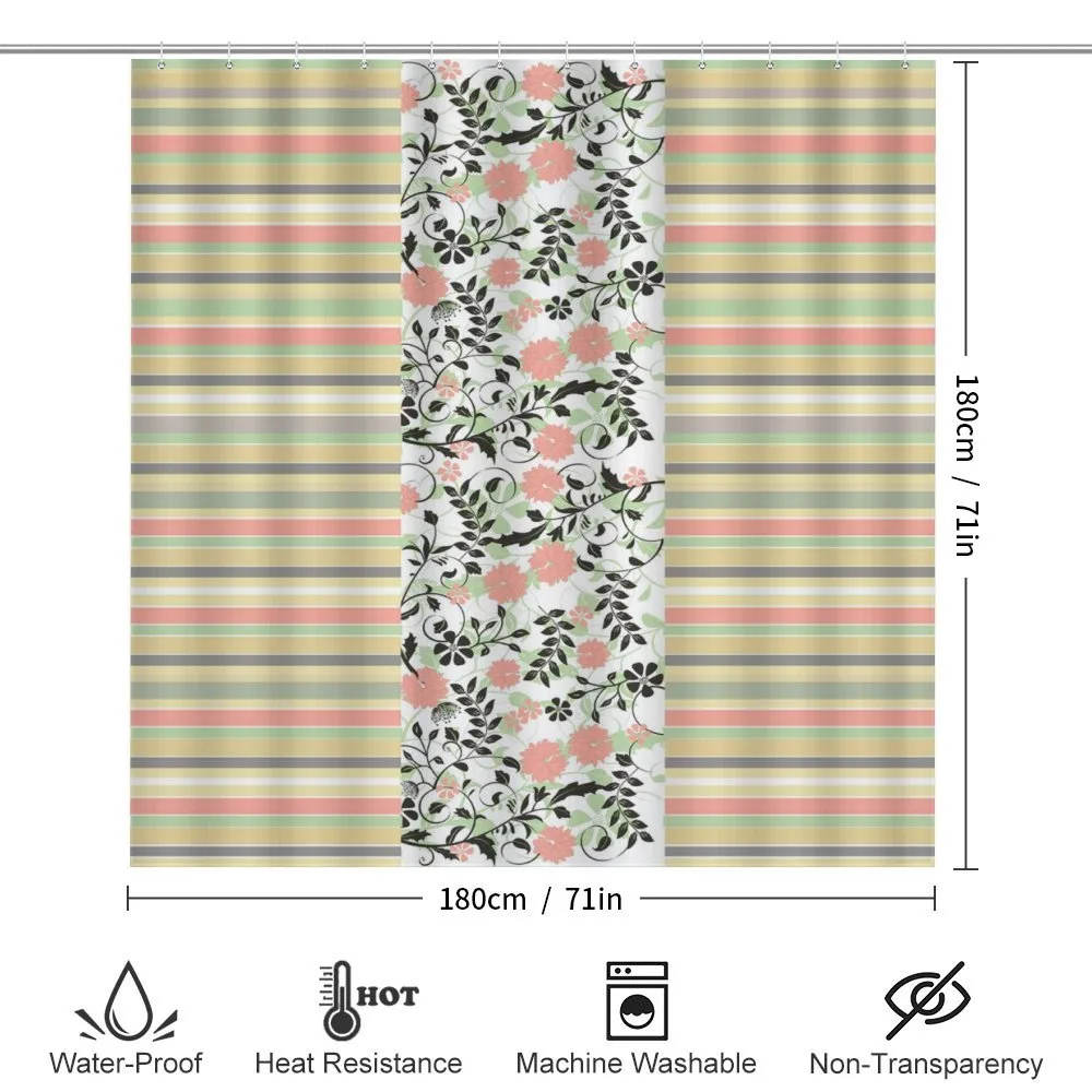 Floral Ornate and Stripes — Detail 2