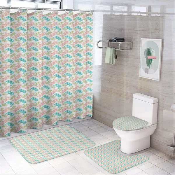 Ornamental Fish Art on a shower curtain