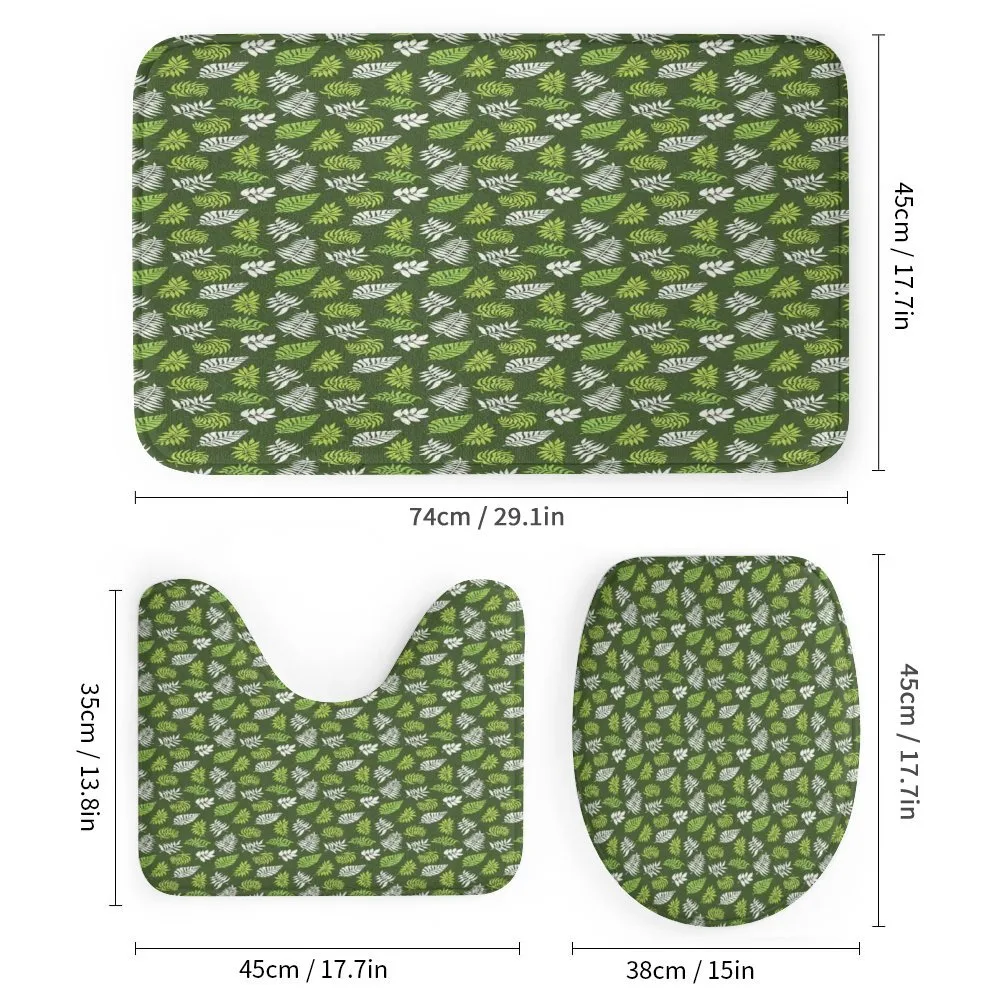 Palm Jungle Leafage on Green — Detail 1