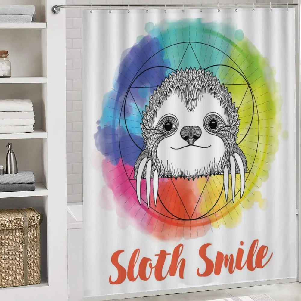 Rainbow Sloth Sketch — Detail 4