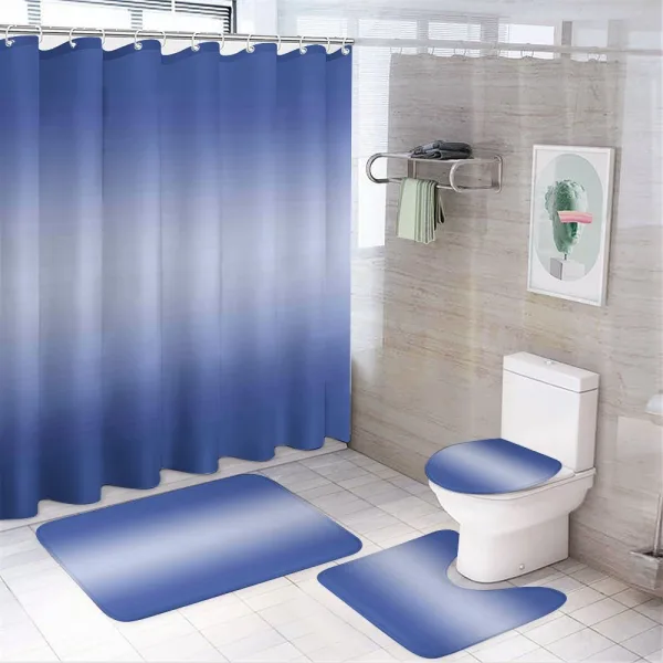 Sunset Evening Scene on a shower curtain