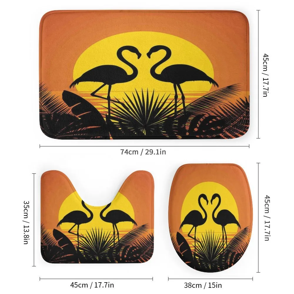 Sunset Flamingo Leaves — Detail 1
