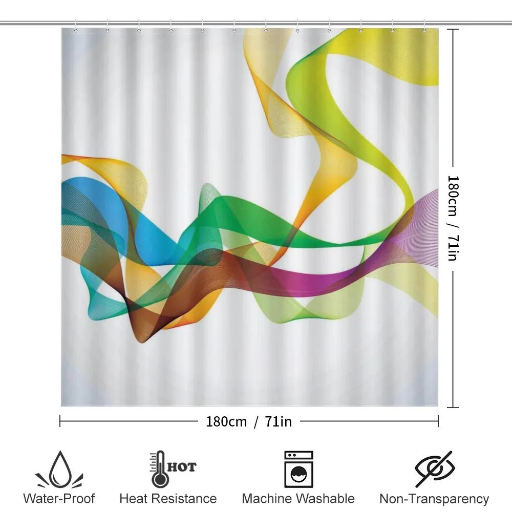 Wavy Ribbon Rainbow — Detail 2