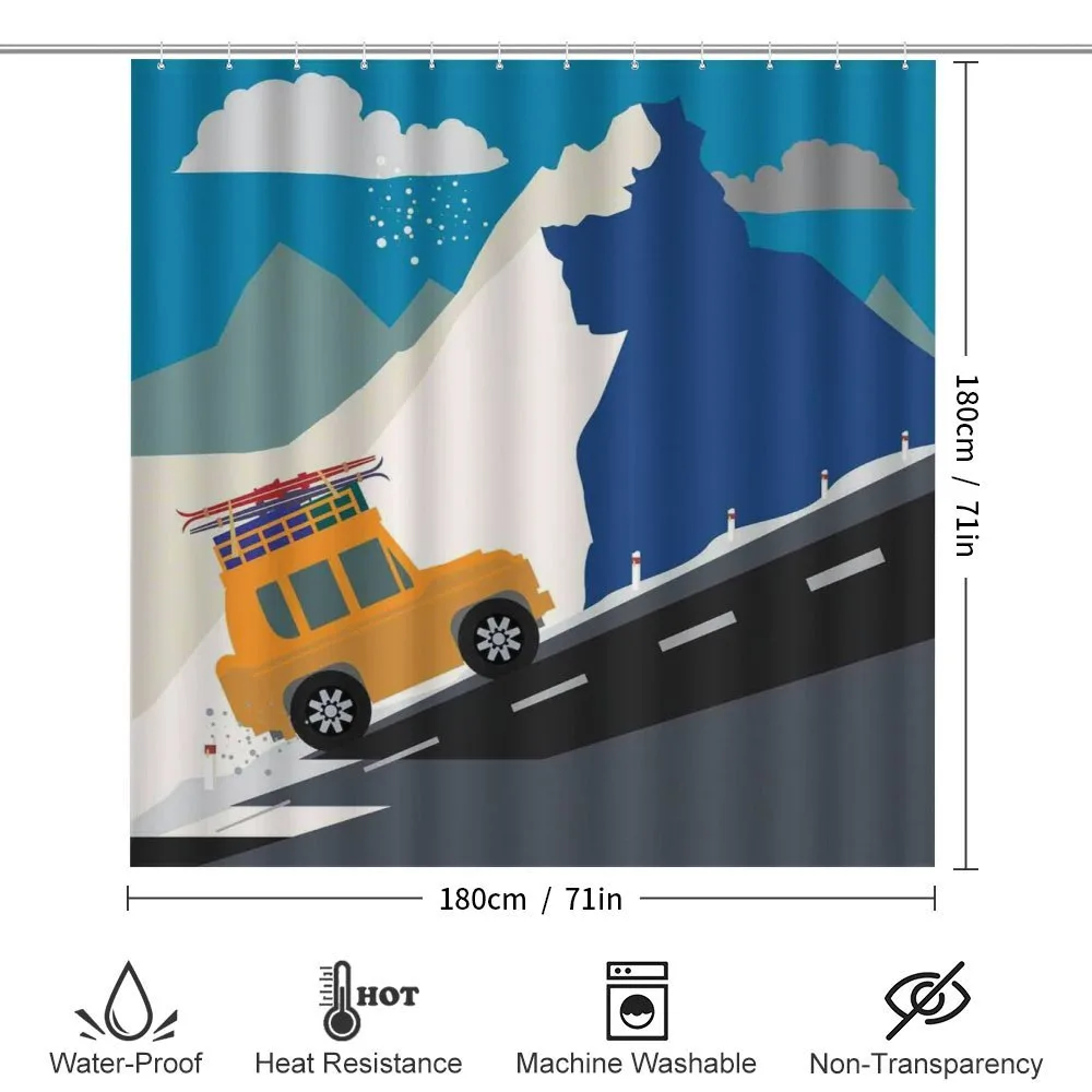 Winter Mountain Road Ski — Detail 2
