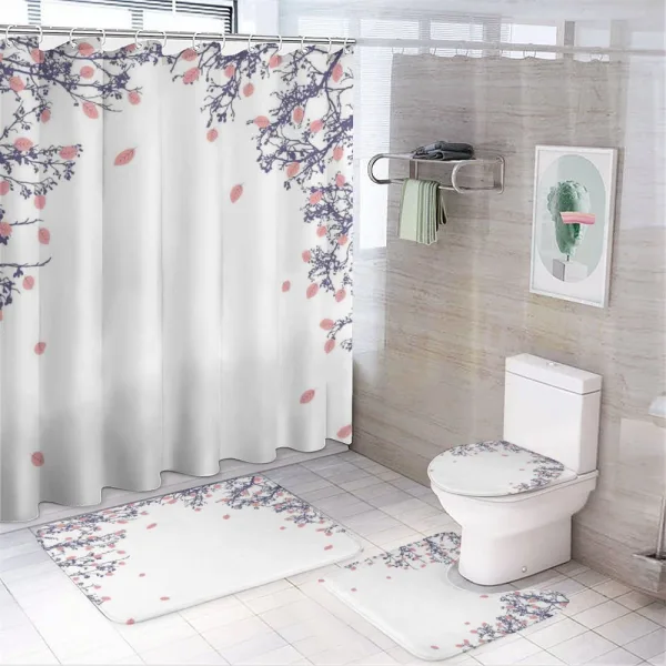 Autumn Foliage Design on a shower curtain