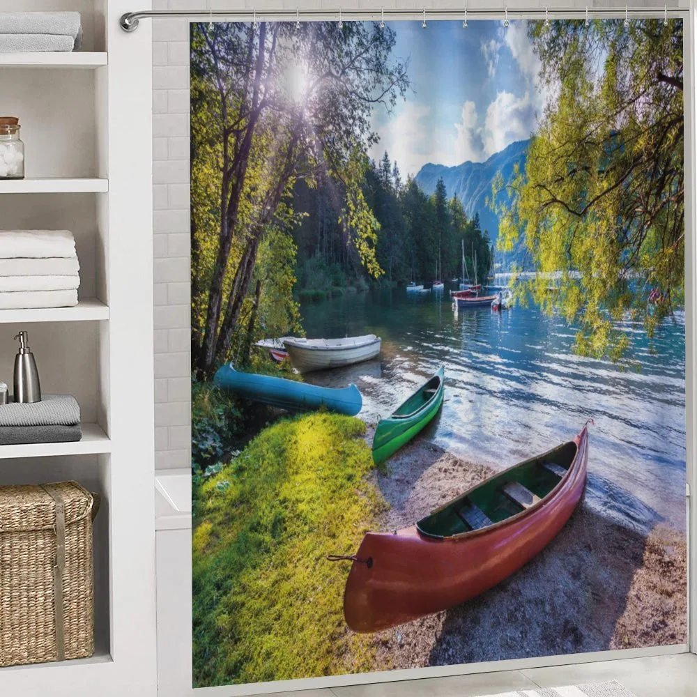 Bohinj Lake with Boats — Detail 4