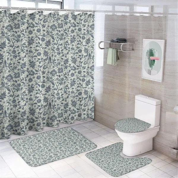 Botanical Abstract on a shower curtain