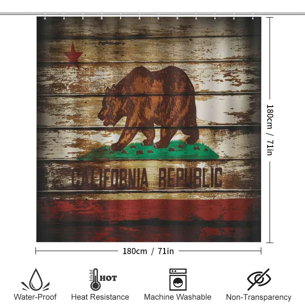 California Flag Rustic Boards — Detail 2