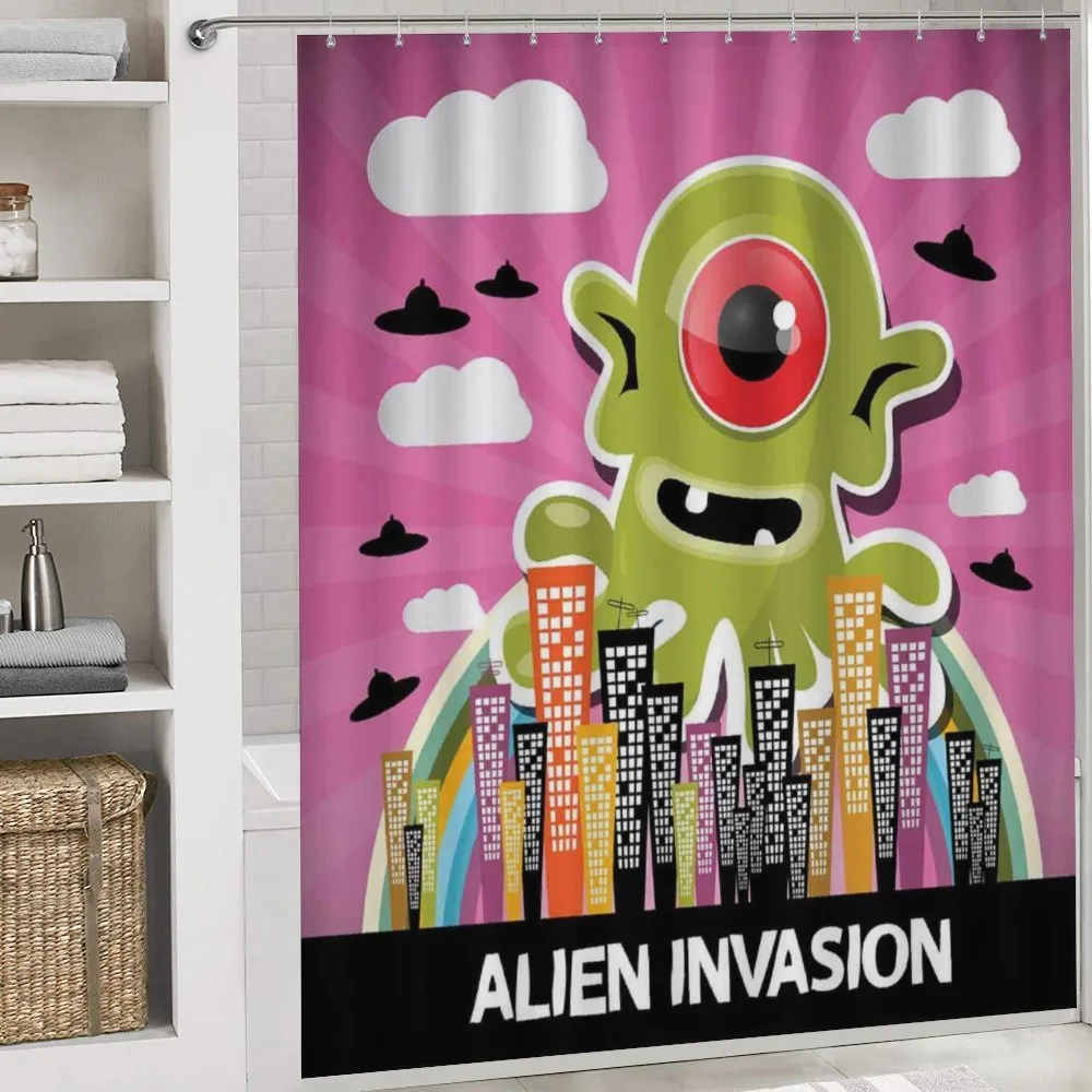Cartoon Alien Invasion — Detail 4