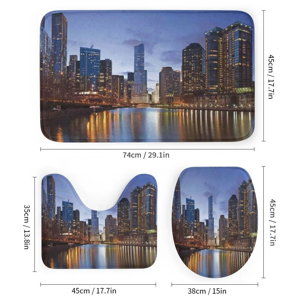 Chicago Riverside at Night — Detail 1