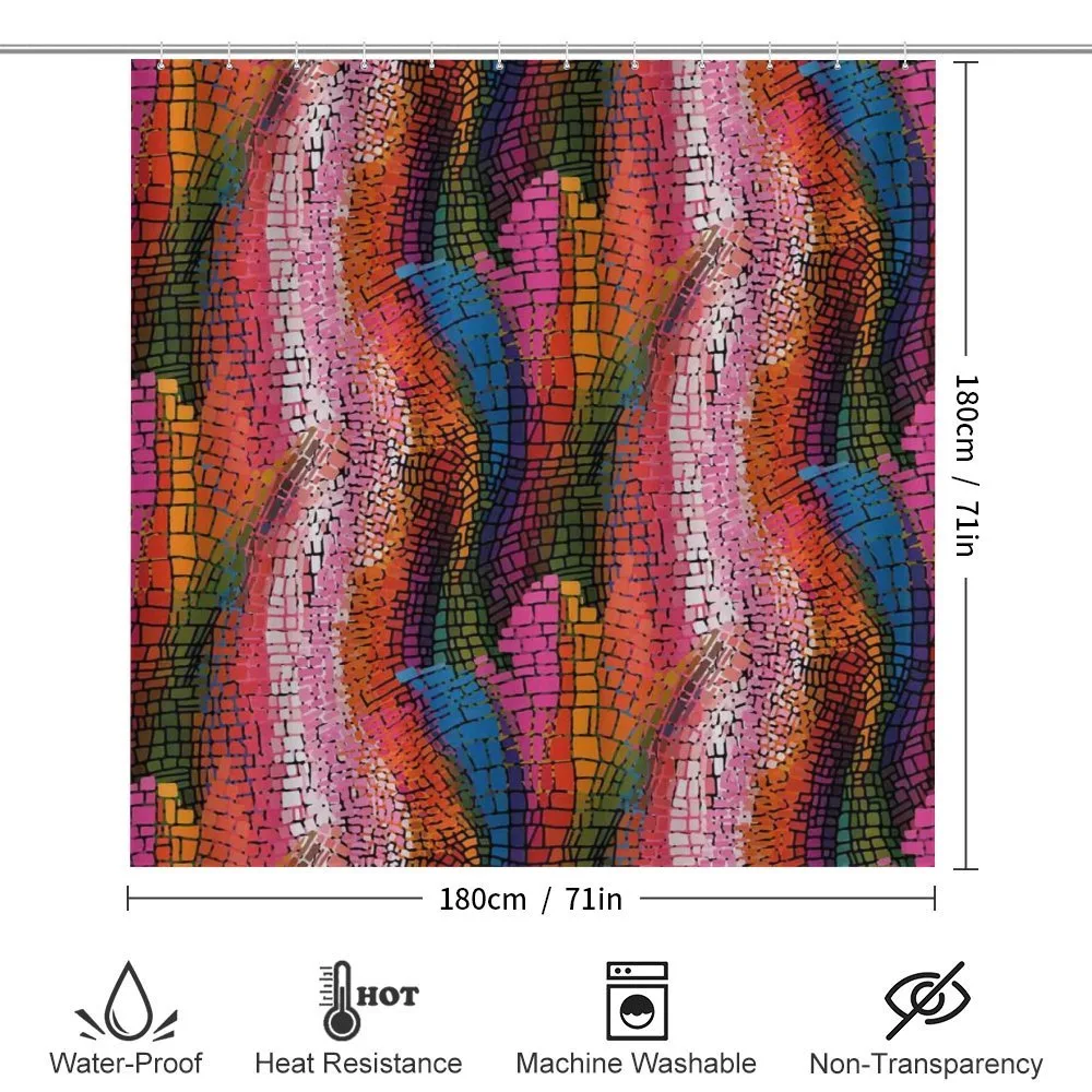 Colorful Wavy Mosaic — Detail 2