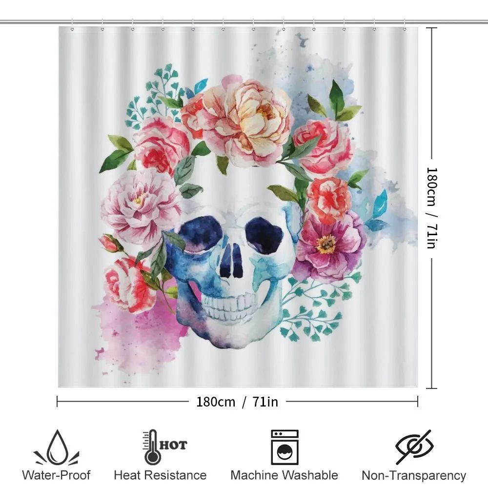 Floral Colorful Skeleton — Detail 2