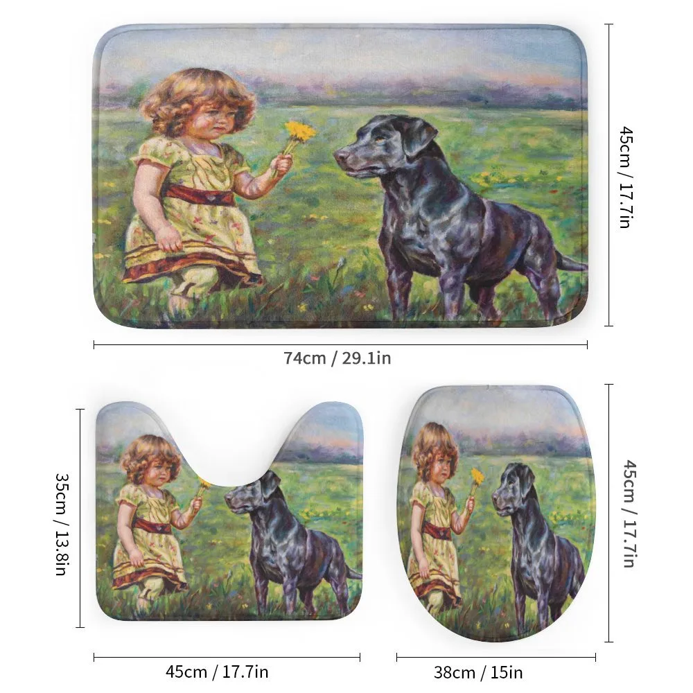 Flower Dog with a Girl — Detail 1