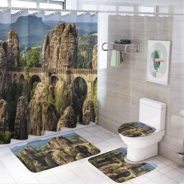 Germany Middle Age on a shower curtain