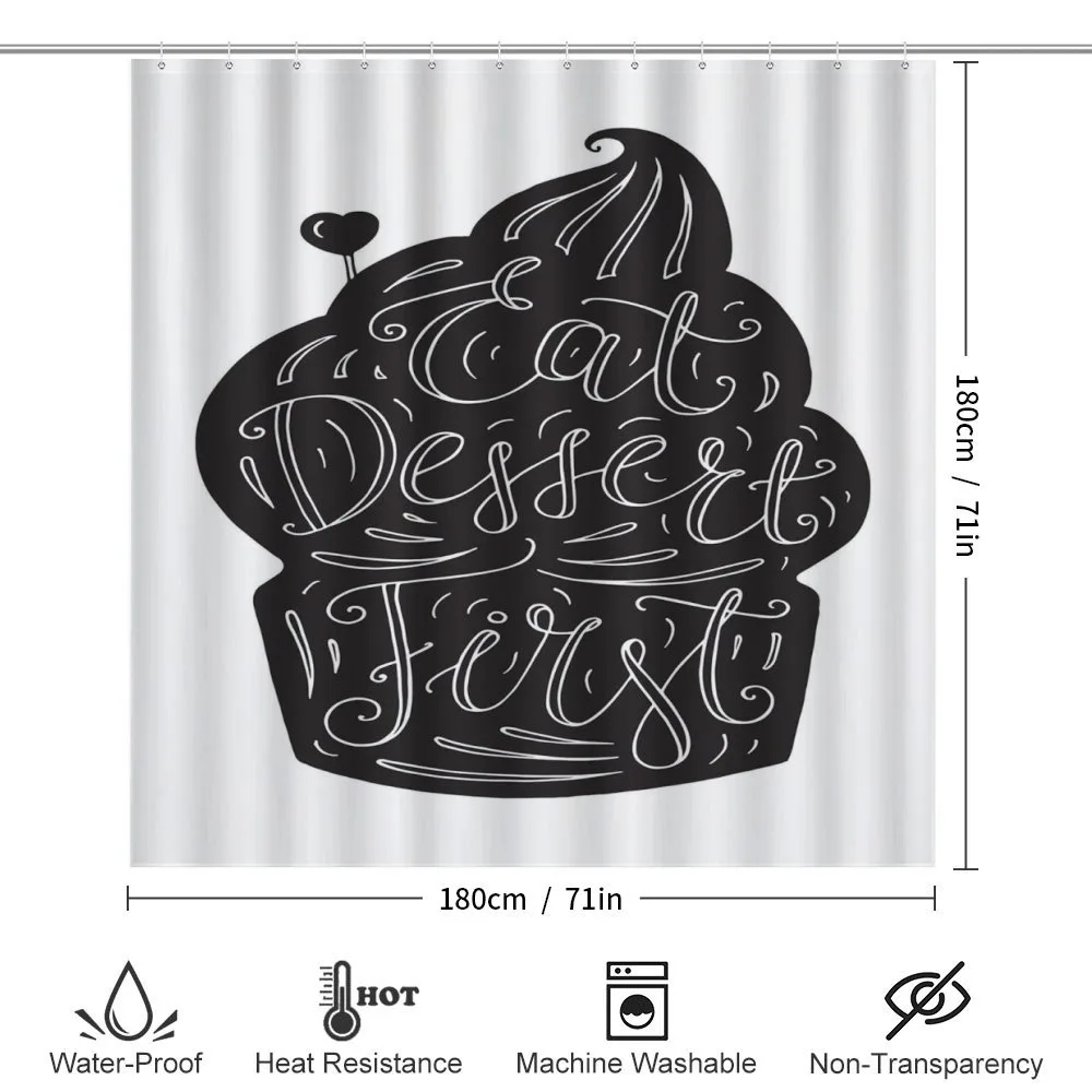 Monochrome Cupcake Doodle — Detail 2