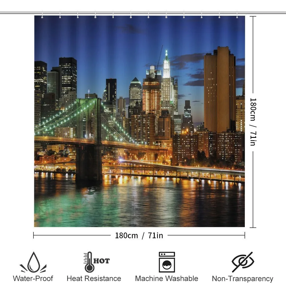 New York at Night Bridge — Detail 2