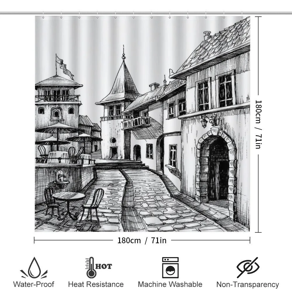 Old Town Street Peaceful — Detail 2