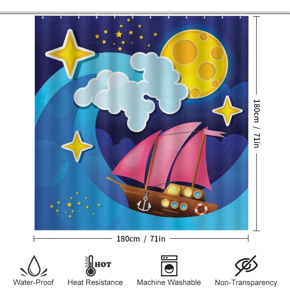 Sailing Boat Cartoon — Detail 2