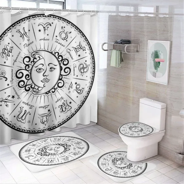 Astrology Moon Sign on a shower curtain