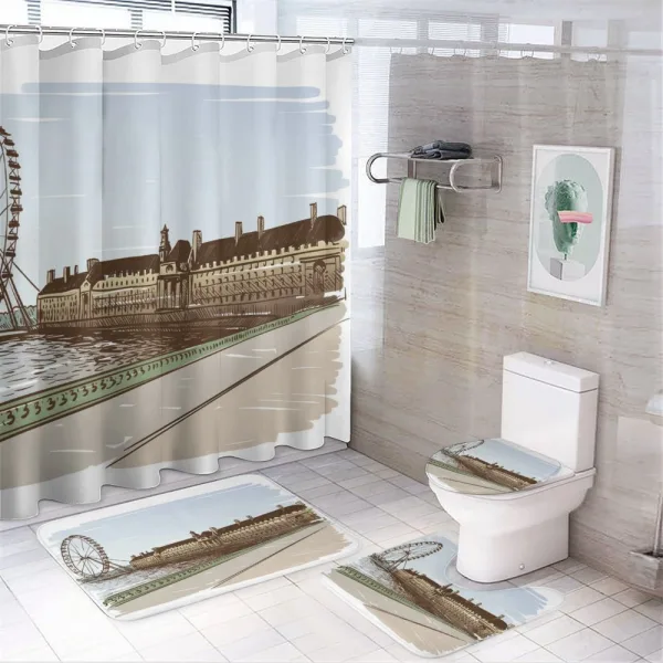 Buckingham Palace Art on a shower curtain