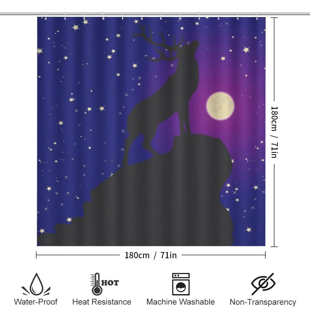 Elk Silhouette Night — Detail 2