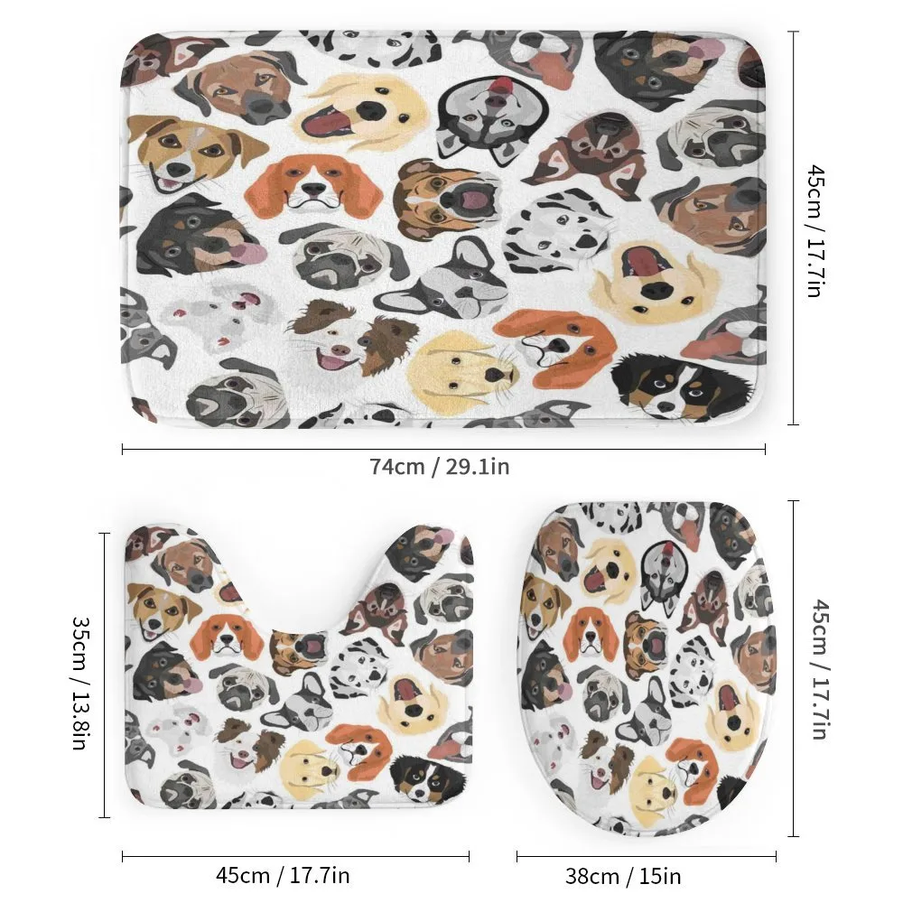 Faces of Various Dog Breeds — Detail 1