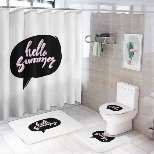 Funk Speech Bubble on a shower curtain