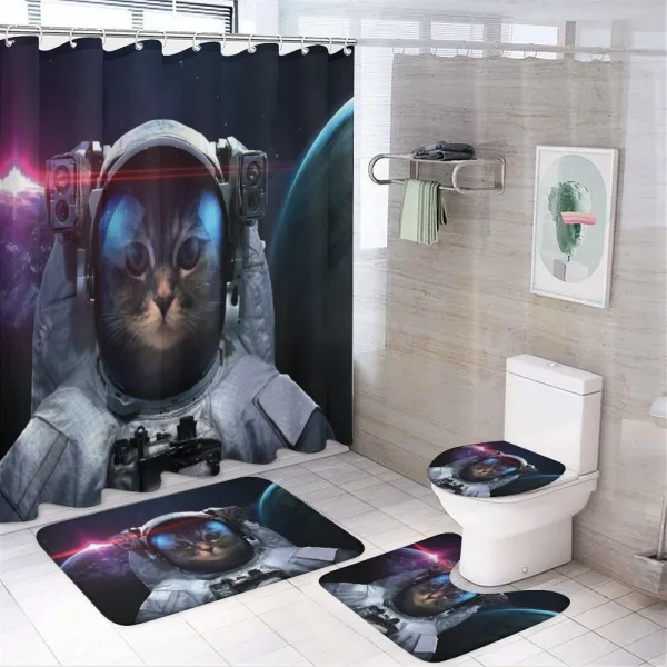 Galaxy Cosmos Nebula on a shower curtain