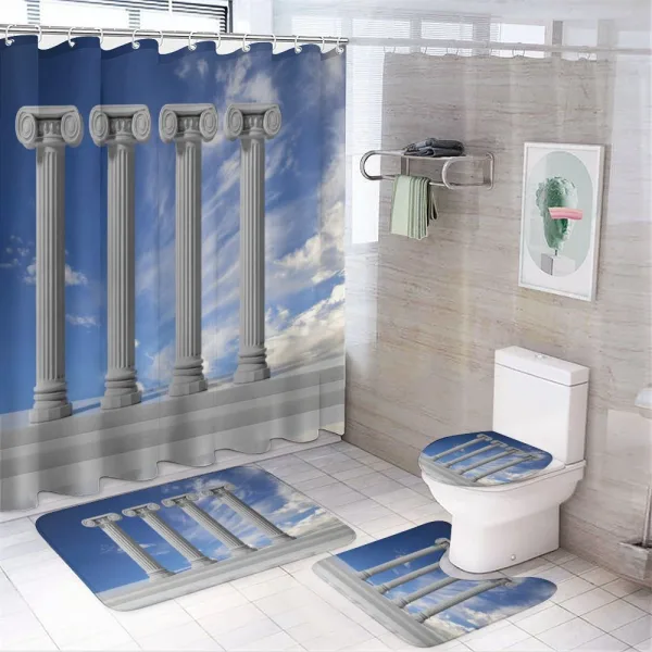 Historic Marble on a shower curtain