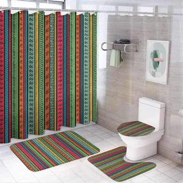 Native Borders on a shower curtain