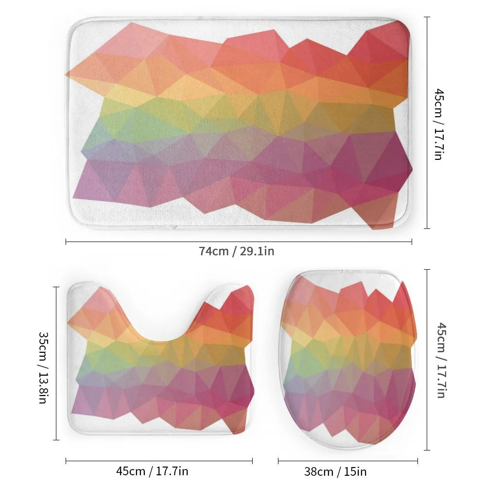 Retro Rainbow Colors Poly — Detail 1