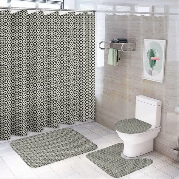 Simple Traditional Floral on a shower curtain