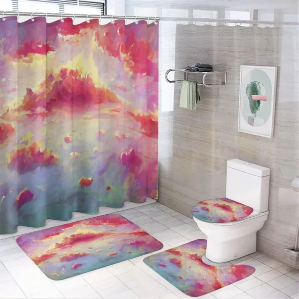 Vibrant Clouds Scenic on a shower curtain