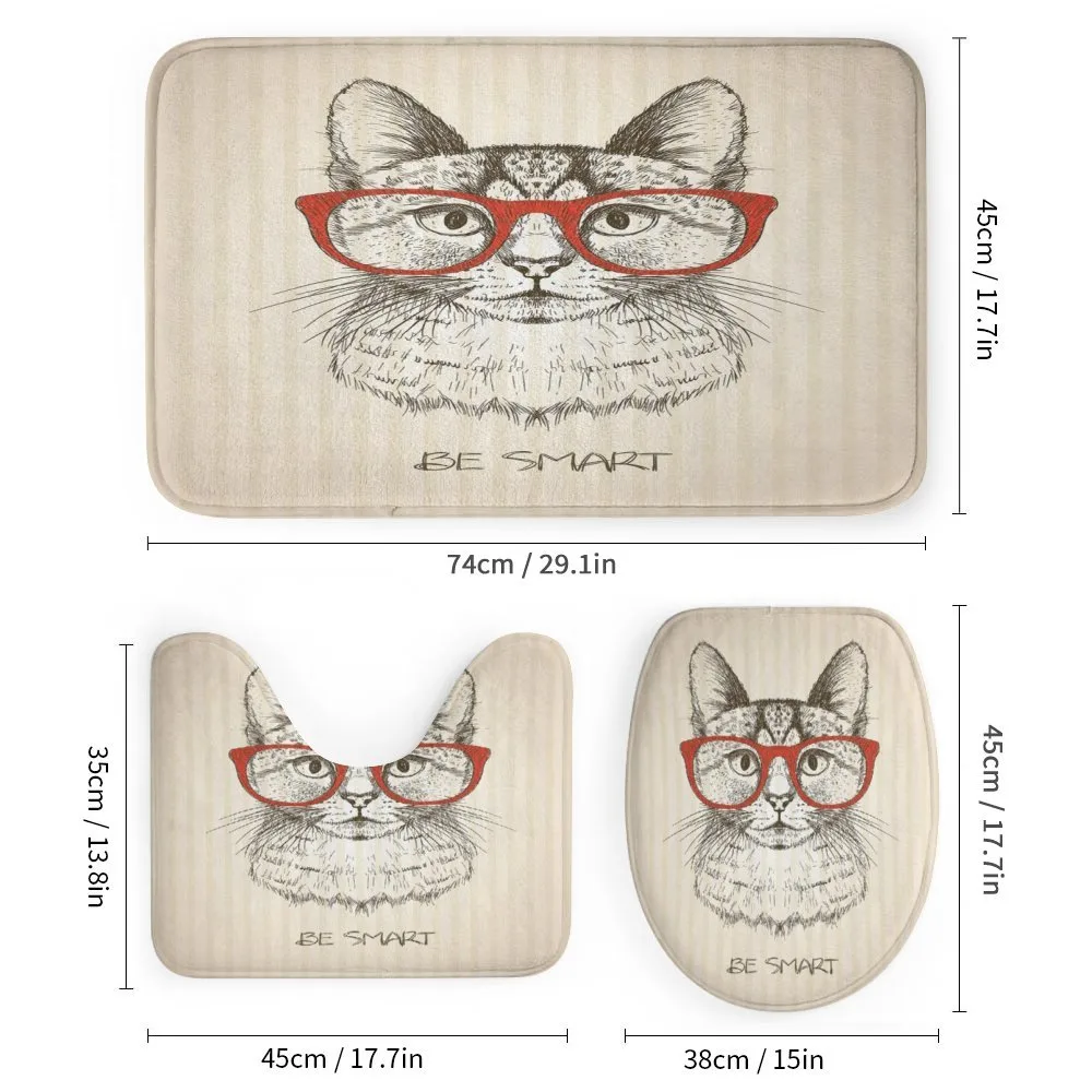 Cat with Retro Glasses — Detail 1