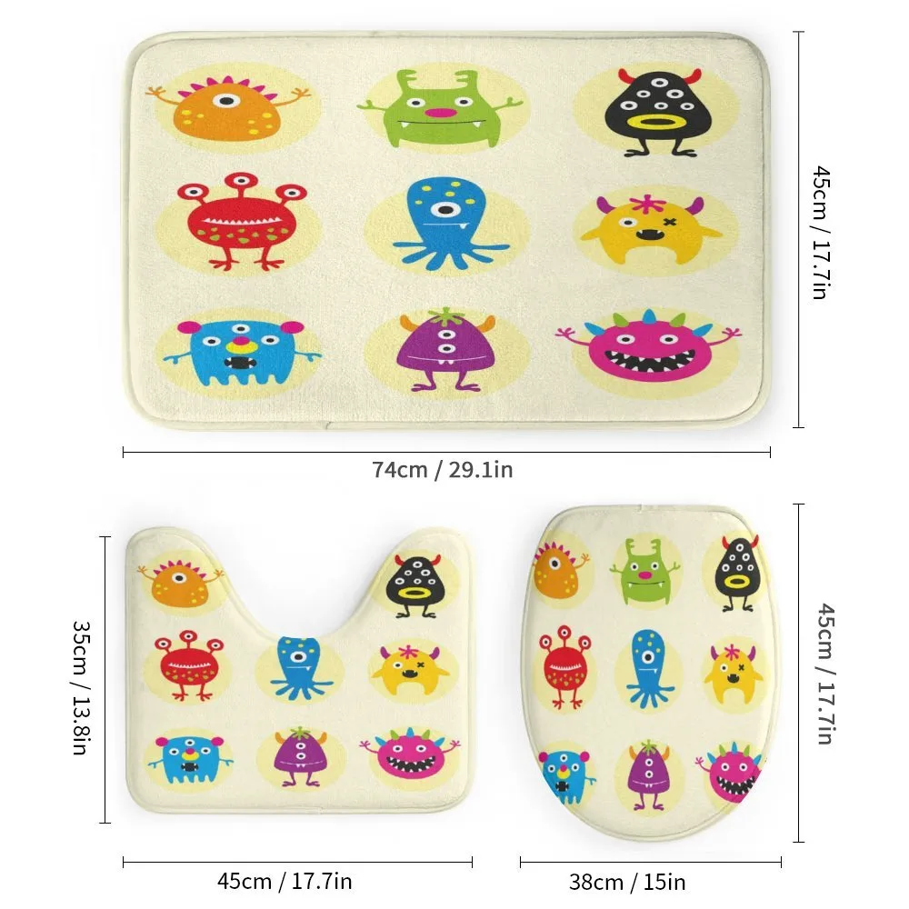 Colorful Monsters Funny Faces — Detail 1
