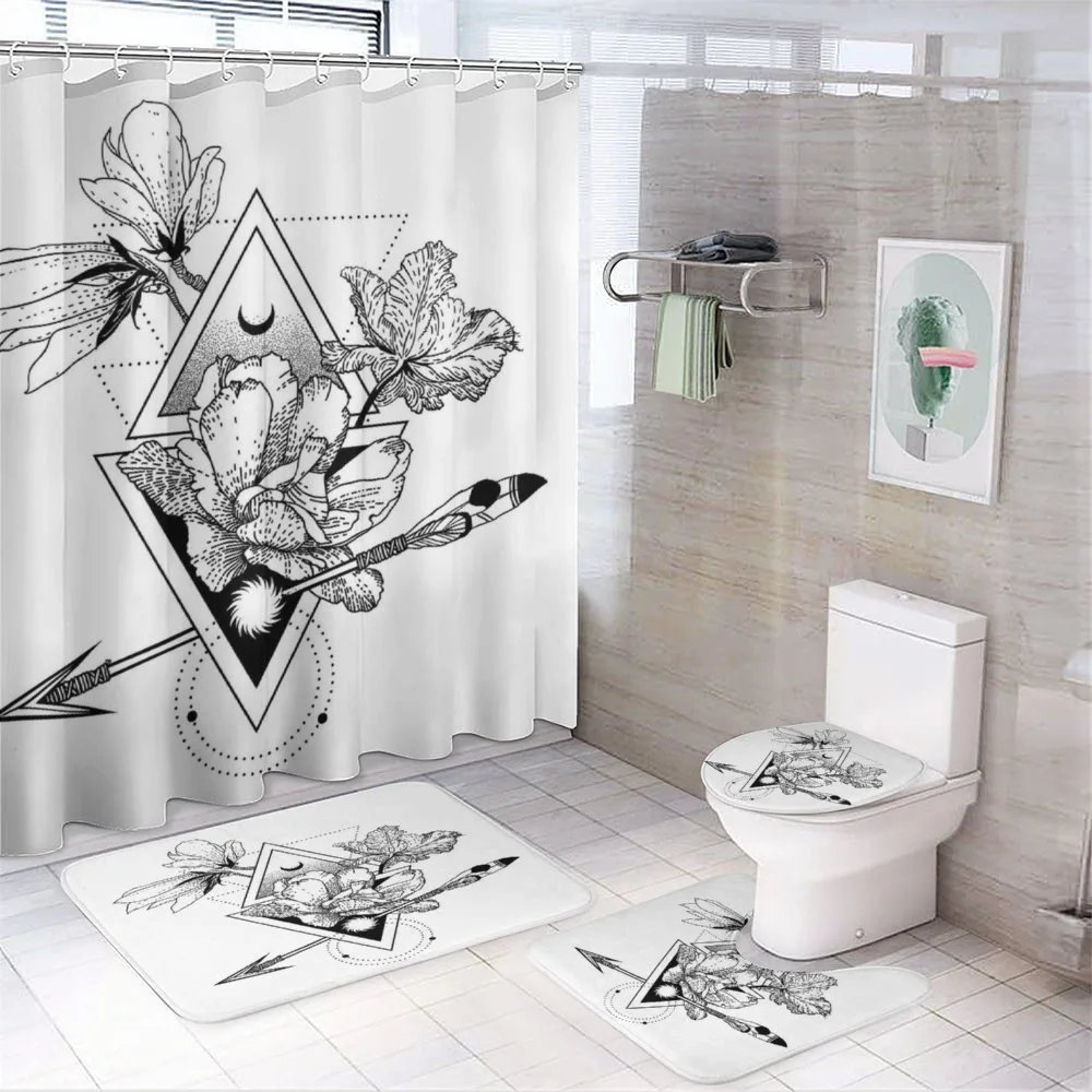 Flowers Arrow and Triangles — Your design