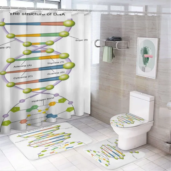 Genetic Code Fun on a shower curtain