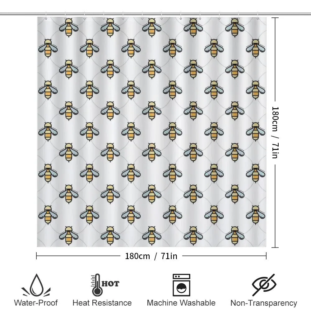 Graphic Bees Dots Pattern — Detail 2