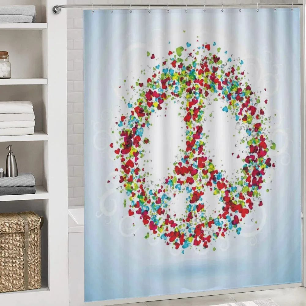 Peace Sign with Hearts — Detail 4