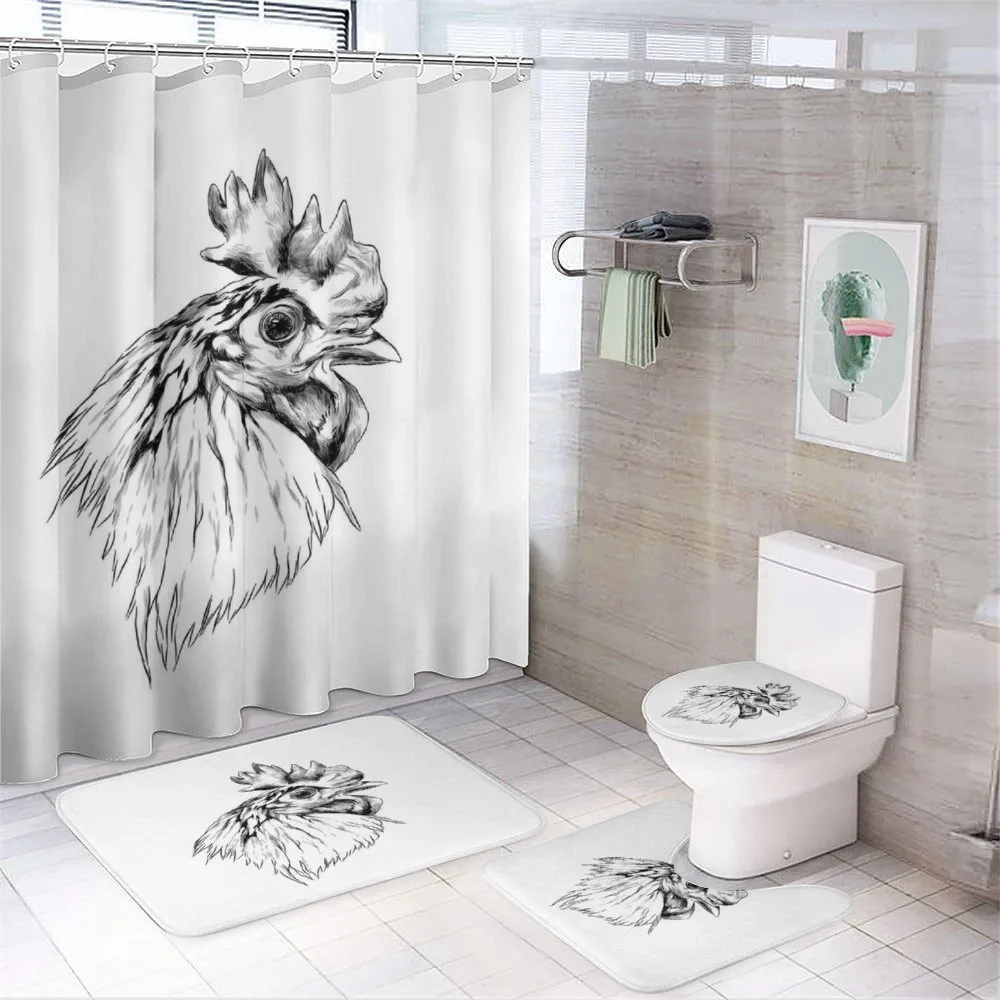 Rooster Head Portrait — Your design