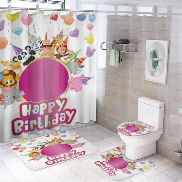 Safari Animals Party on a shower curtain