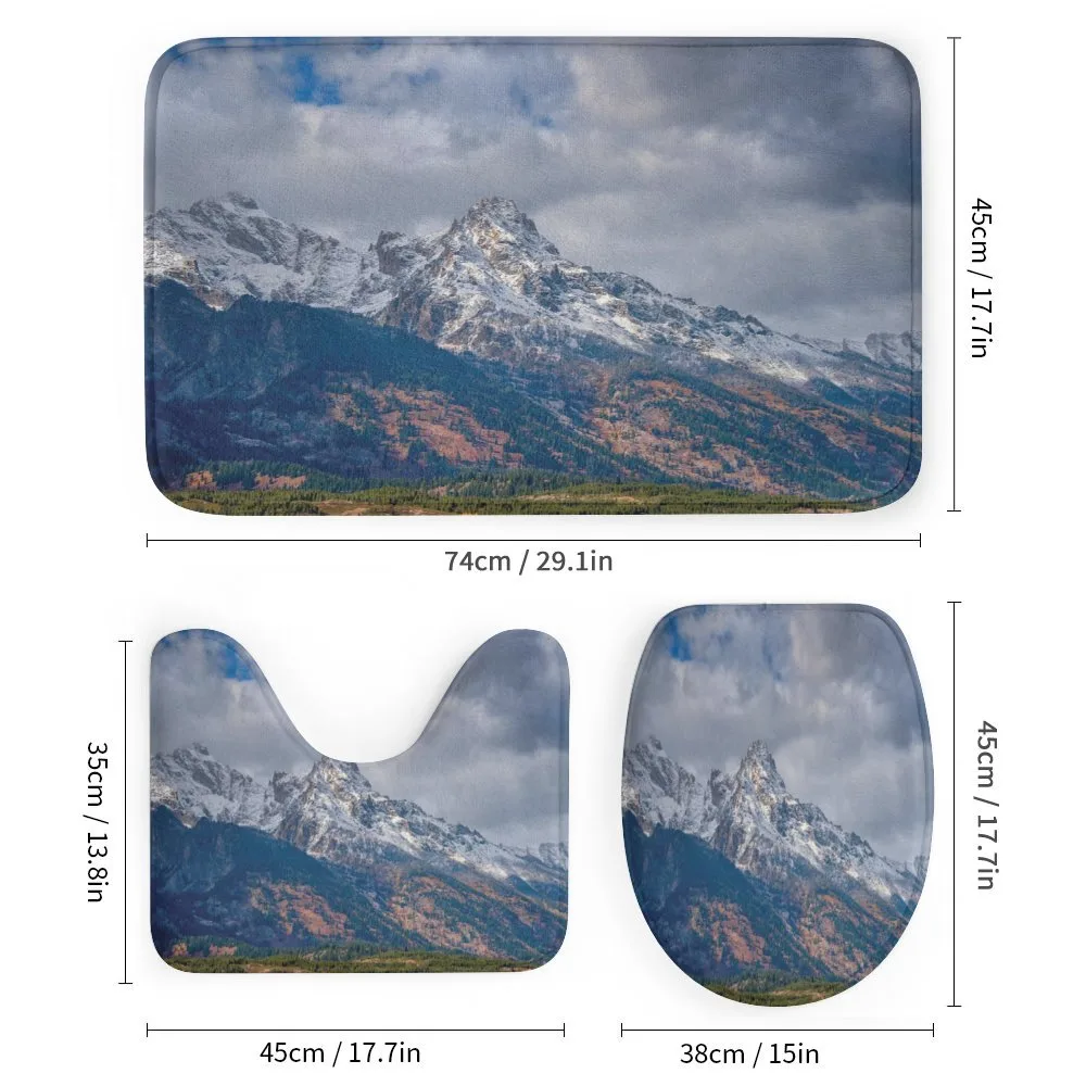 Snowy Scene Grand Teton — Detail 1