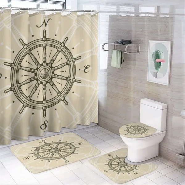 Steering Wheel Travel on a shower curtain