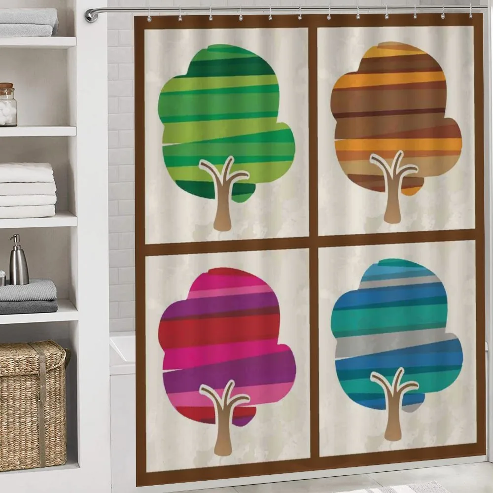 Striped Fall Silhouettes — Detail 4