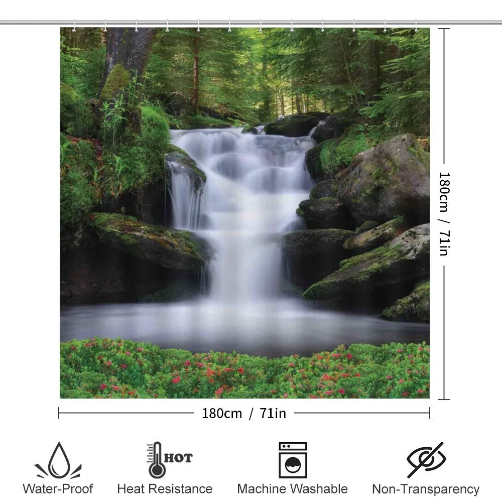 Trees Flowers Waterfall — Detail 2