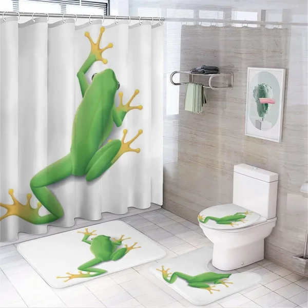 Tropic Frog in Nature on a shower curtain