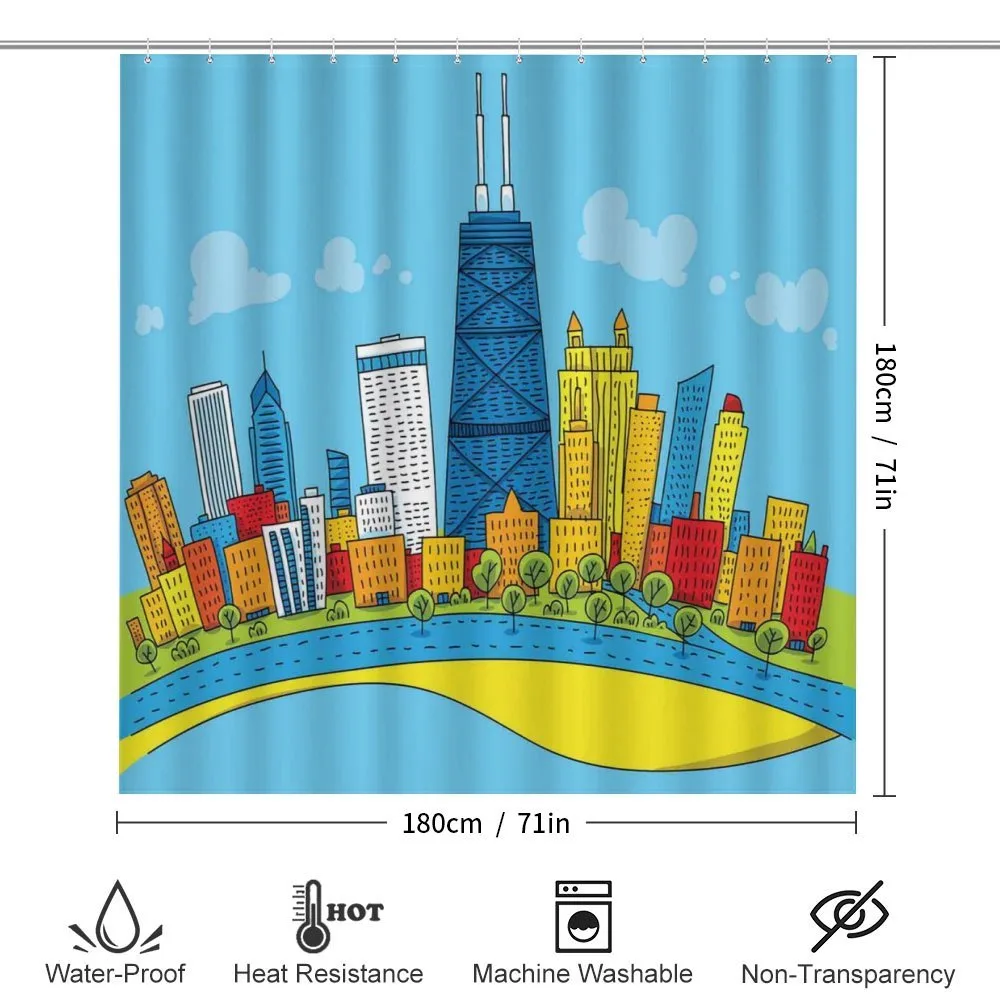 Cartoon City View — Detail 2